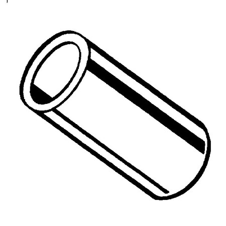 Round Spacer, Nylon, 1 in Overall Lg, 0.14 in Inside Dia, 15 PK